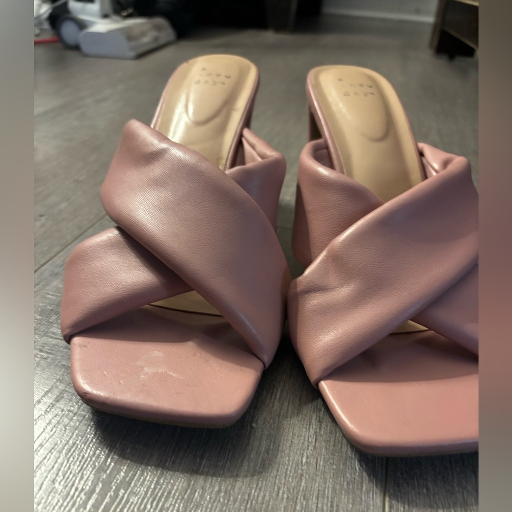 a new day Light Pink Women's Heeled Sandals
